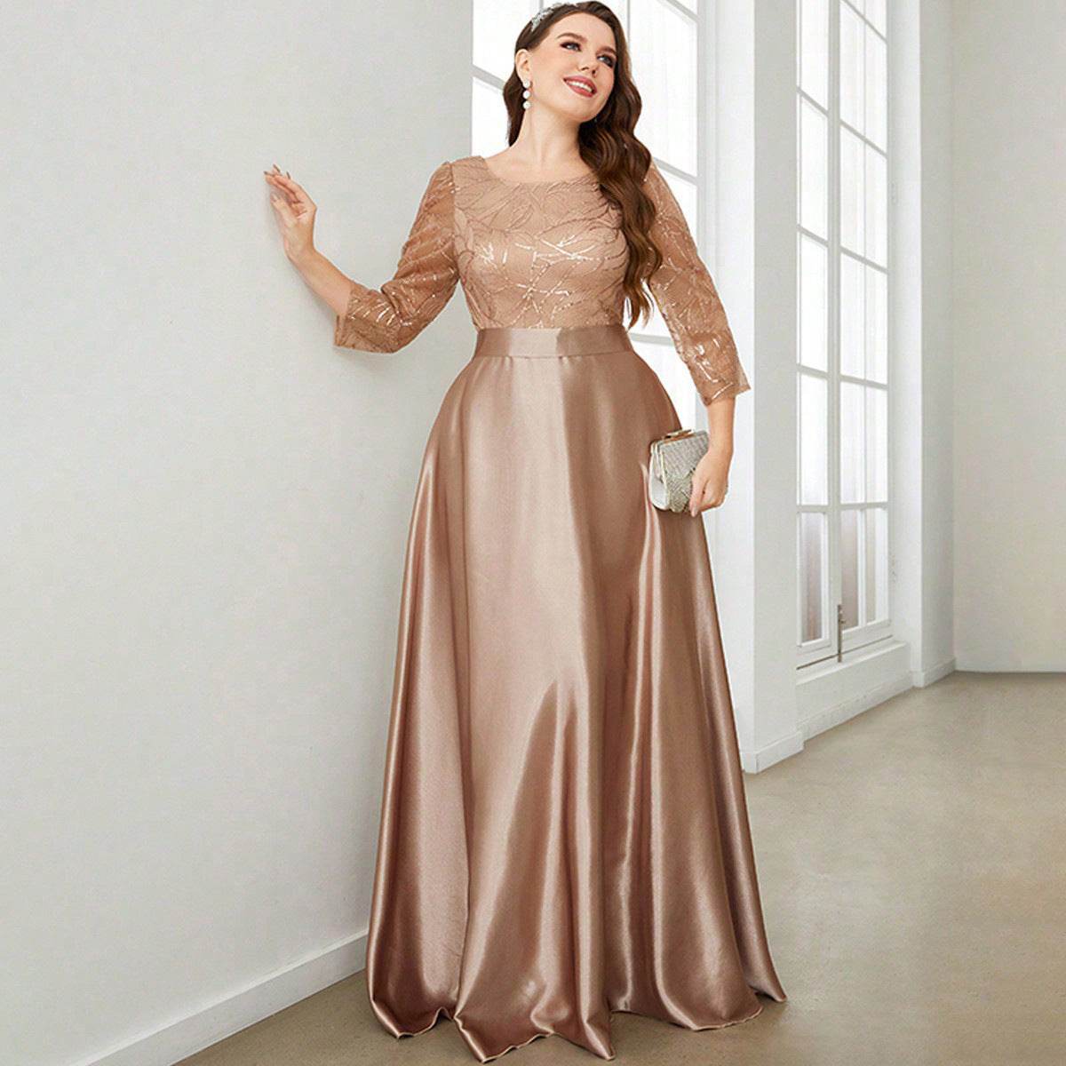 New Plus Size Temperament Party Dress - Velora