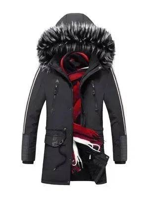 Fur Collar Hoodie Winter Parka Jacket for men - Velora