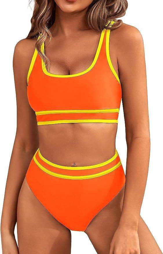 Bikini Tight-fitting Solid Color Swimsuit For Women - Velora
