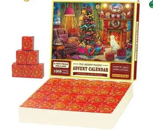 New 24 Boxes Unique Christmas Advent Calendar 2024 Jigsaw Puzzle - Velora