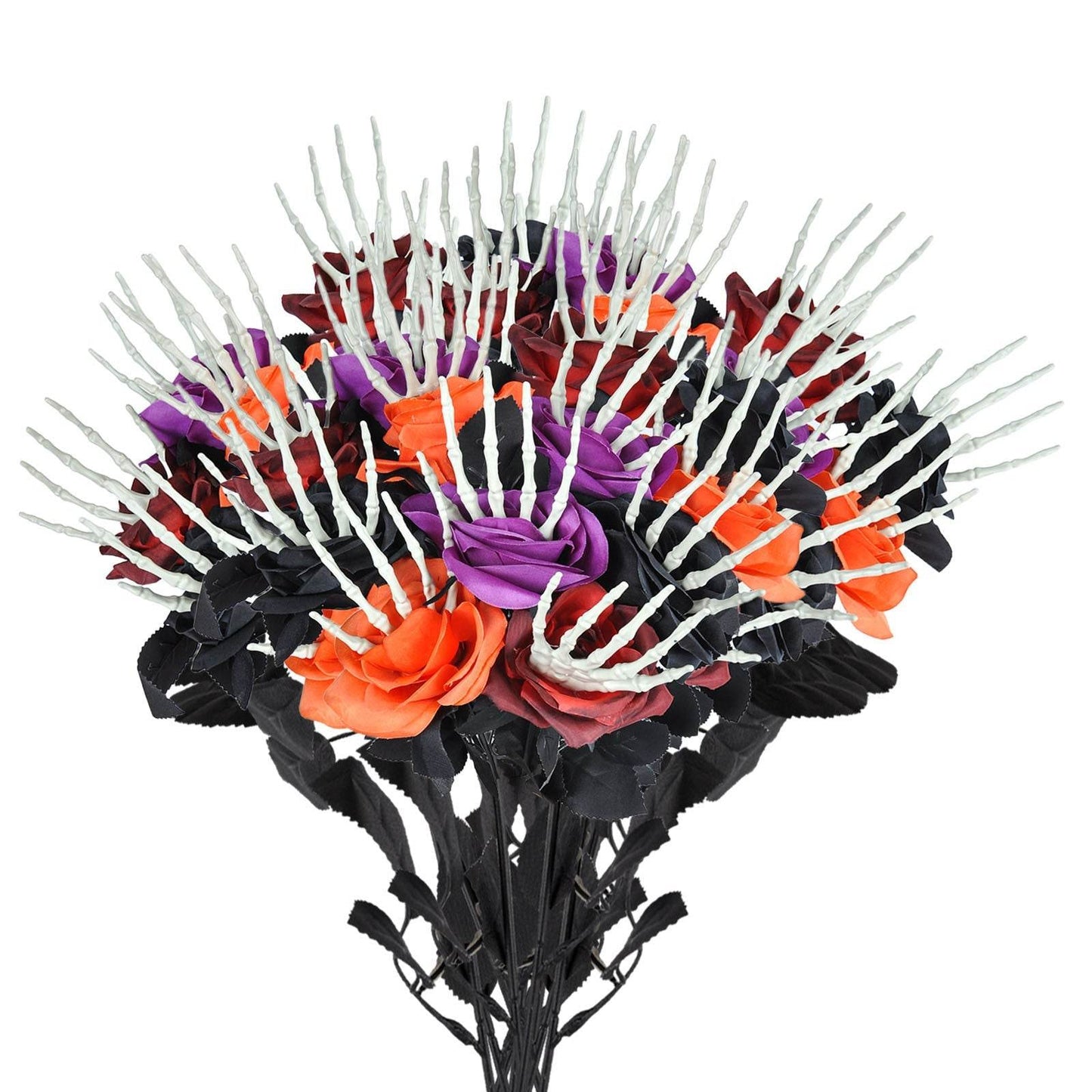 Halloween Skull Hand Rose Horror Decoration Ornaments - Velora