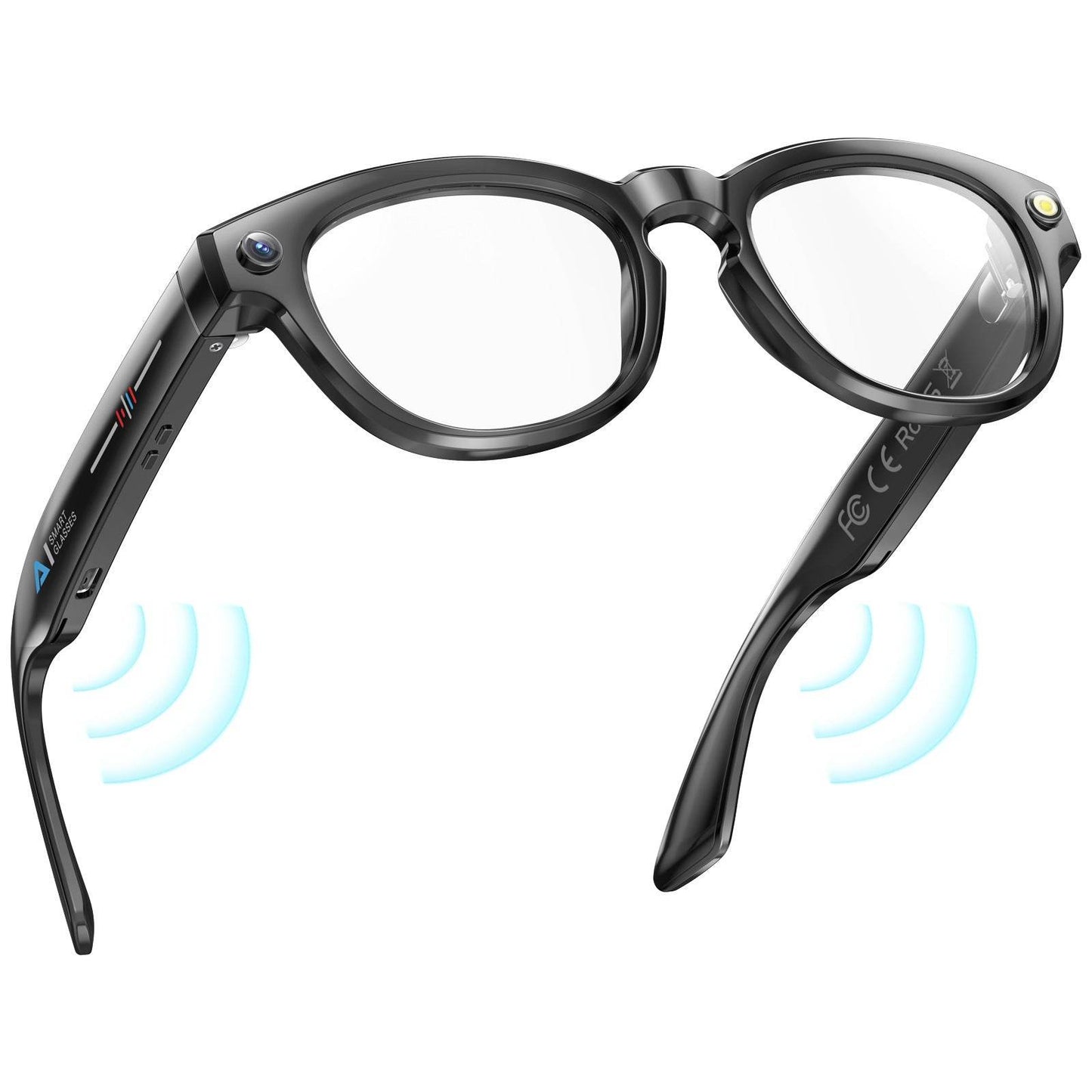 Smart Camera Glasses – Photochromic AI Design for Hands-Free Calls, Music & Photography