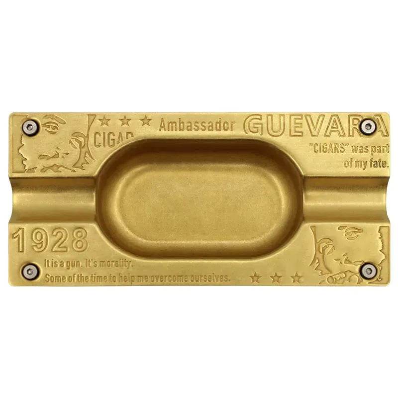 Metal Gold and Silver 2 slot Cigar Ashtray - Velora