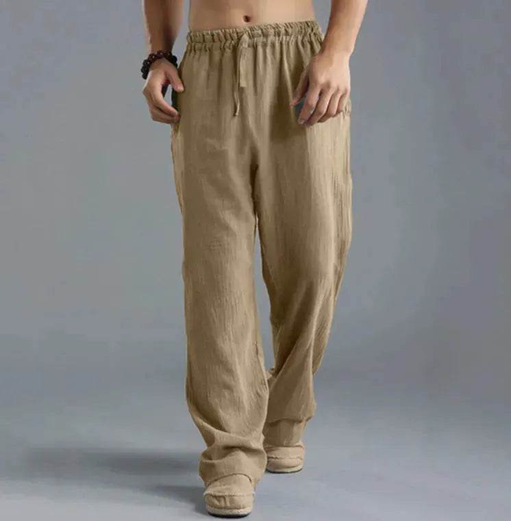 Linen Pants for Men Loose Fit Casual Classic Summer. - Velora