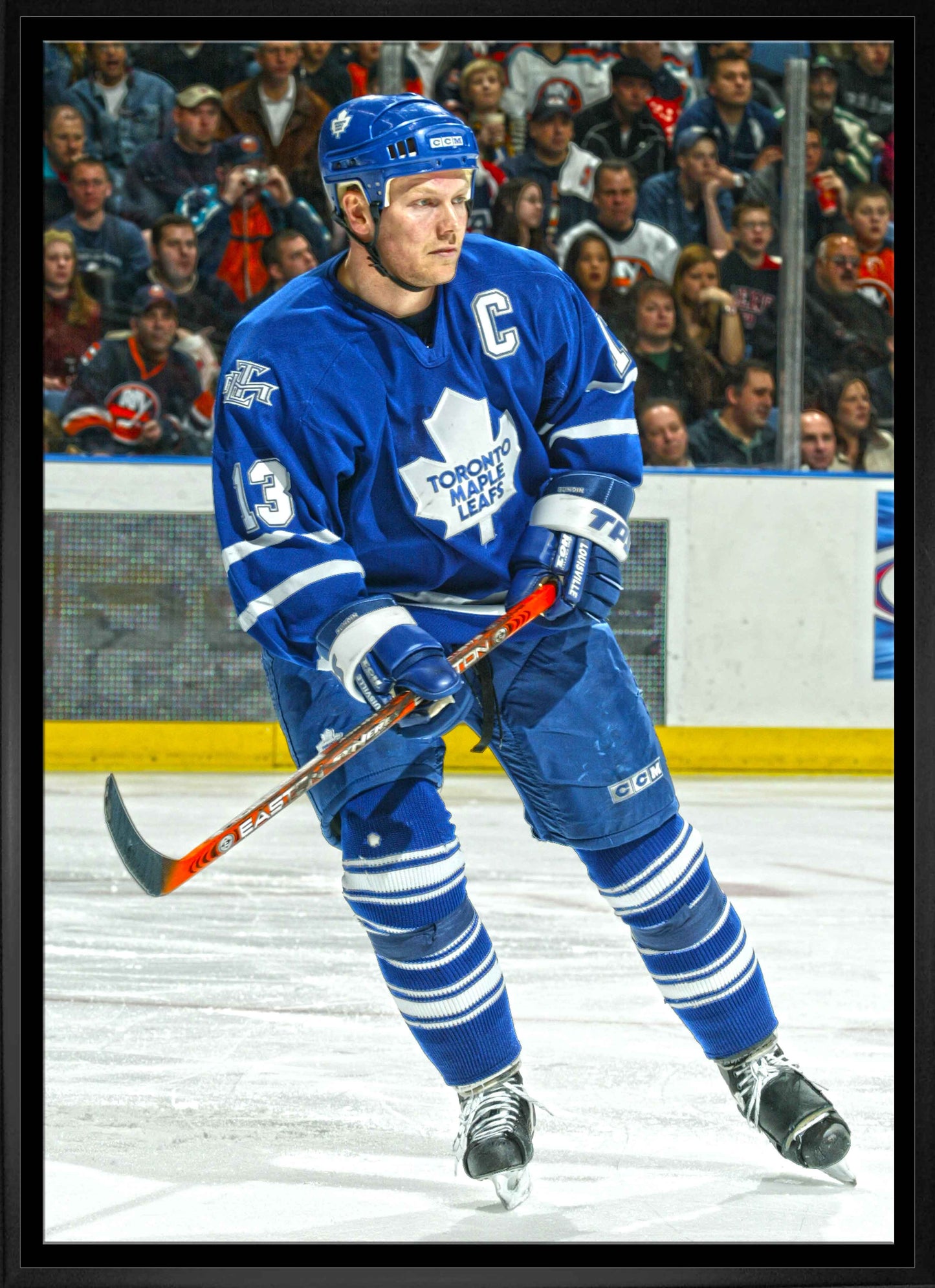 Mats Sundin Toronto Maple Leafs Framed 20x29 Action Canvas Frameworth Sports Marketing