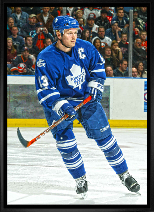 Mats Sundin Toronto Maple Leafs Framed 20x29 Action Canvas Frameworth Sports Marketing