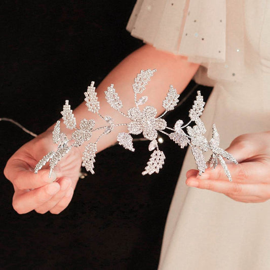 Luxury zircon flower headband - Velora