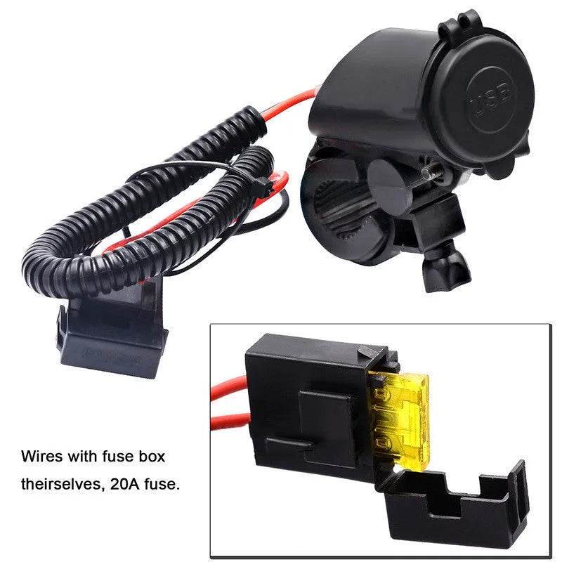 4.2A Dual USB Mobile Phone Motorcycle Car Charger - Velora