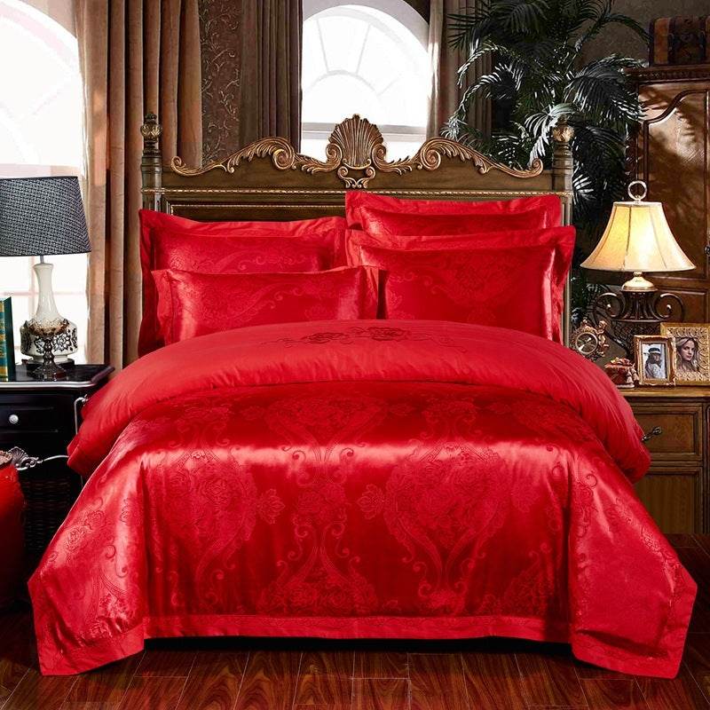 Four sets of embroidery silk and cotton jacquard - Velora