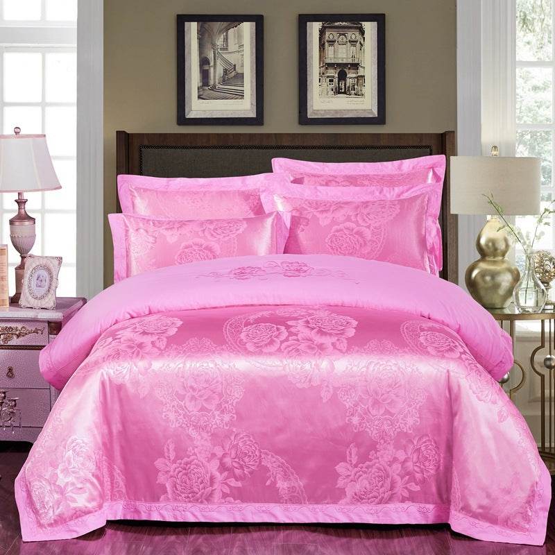 Four sets of embroidery silk and cotton jacquard - Velora