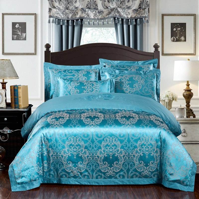 Four sets of embroidery silk and cotton jacquard - Velora