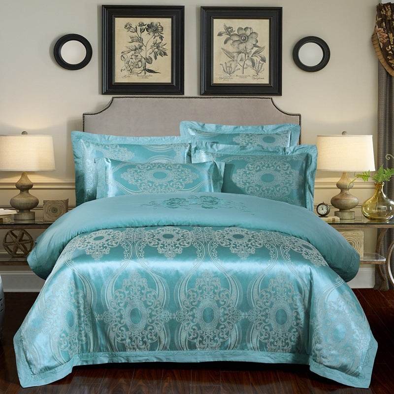 Four sets of embroidery silk and cotton jacquard - Velora