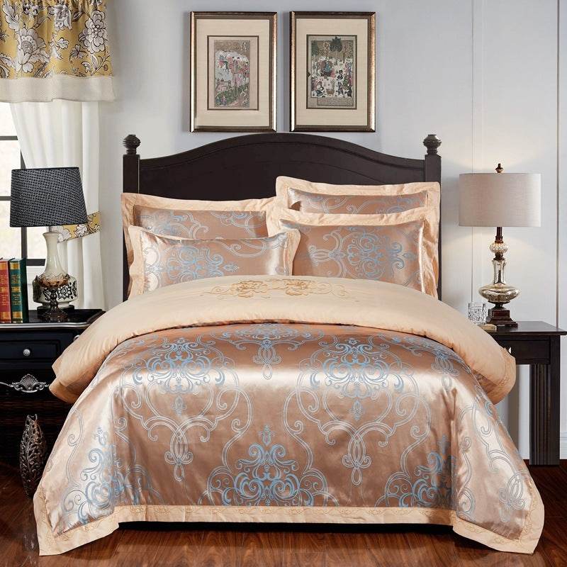 Four sets of embroidery silk and cotton jacquard - Velora