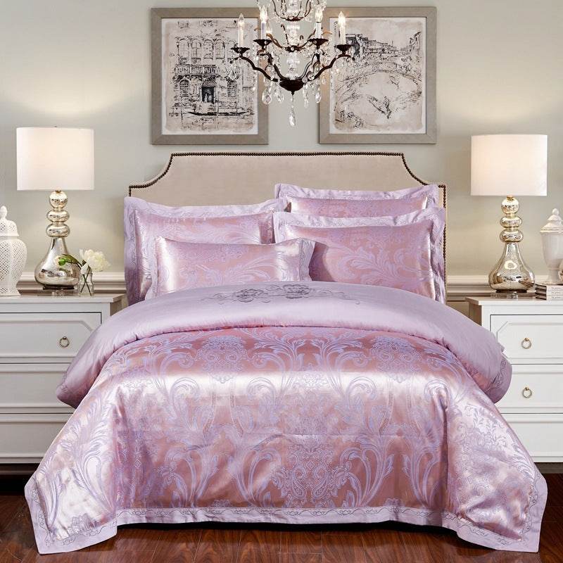 Four sets of embroidery silk and cotton jacquard - Velora