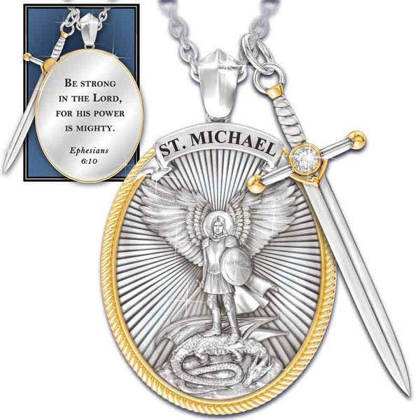 Protection Shield Western Mythology Faith Necklace - Velora