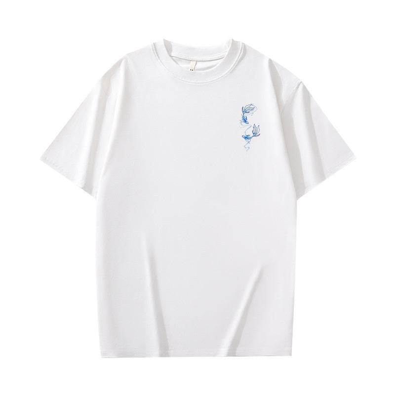 Men's American-style Retro Heavy Short-sleeved T-shirt - Velora