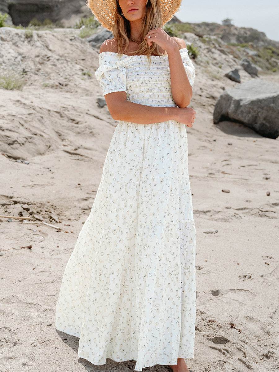 Fashion Thin Personality Sweet Floral Dress Women - Velora