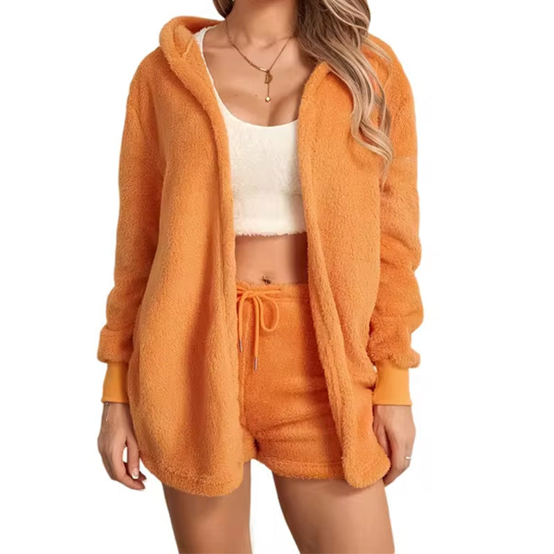 Women's Plush Cover New Homewear Two-piece Set