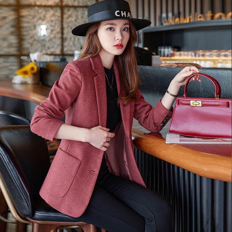 Professional office Business Tweed Blazer Women - Velora