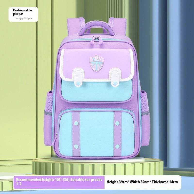 British Style Children Spine Protection water resistant Backpack for School - Velora