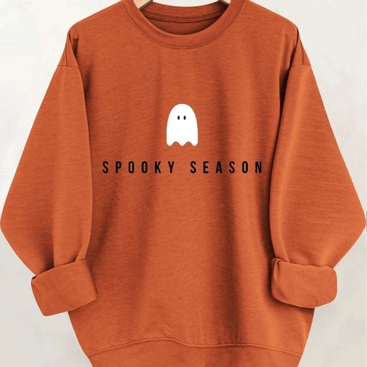 Spooky Season Halloween Graphic Sweatshirt - Women'S Casual - Velora