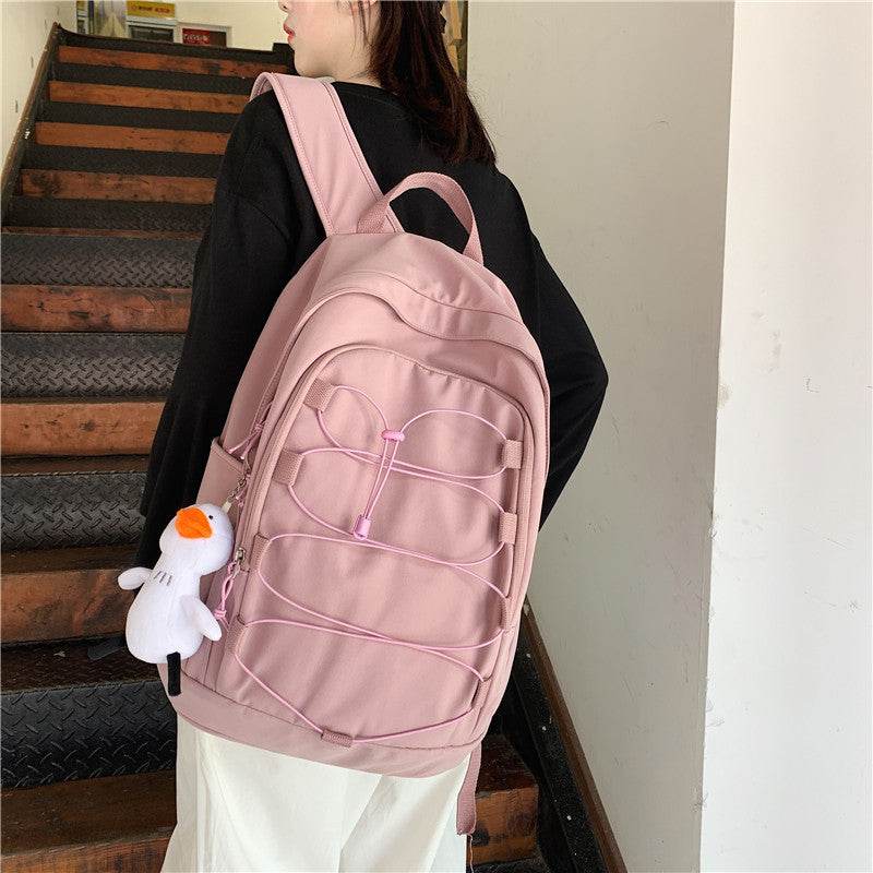 Simple Take Korean Backpack Large-capacity Backpack - Velora