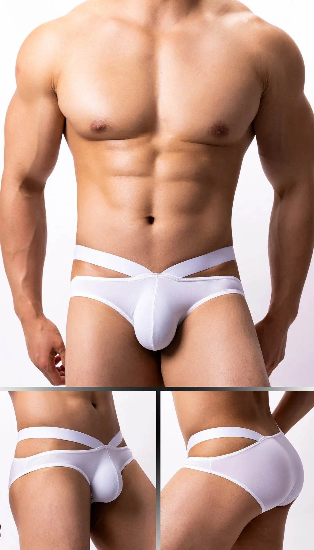 Thin Ice Silk Low Waist Men's Underwear Briefs - Velora