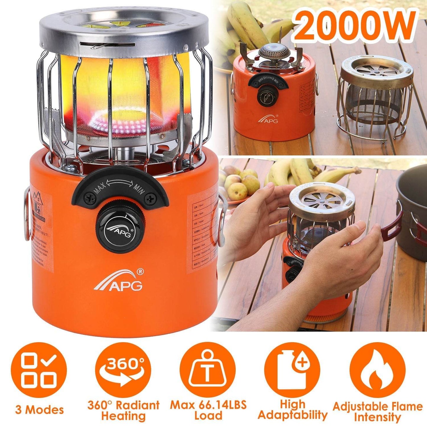Portable Hiking Camping Outdoor Cooking Gas stove - Velora