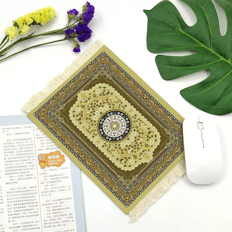 Office mouse pad, Suede fringe mouse pad Hot rubber Bohemian style - Velora