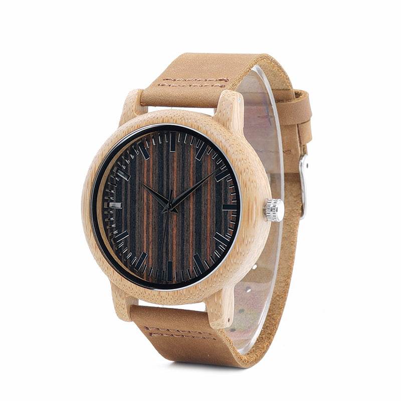 Luxury Quartz Bamboo Watch - Velora