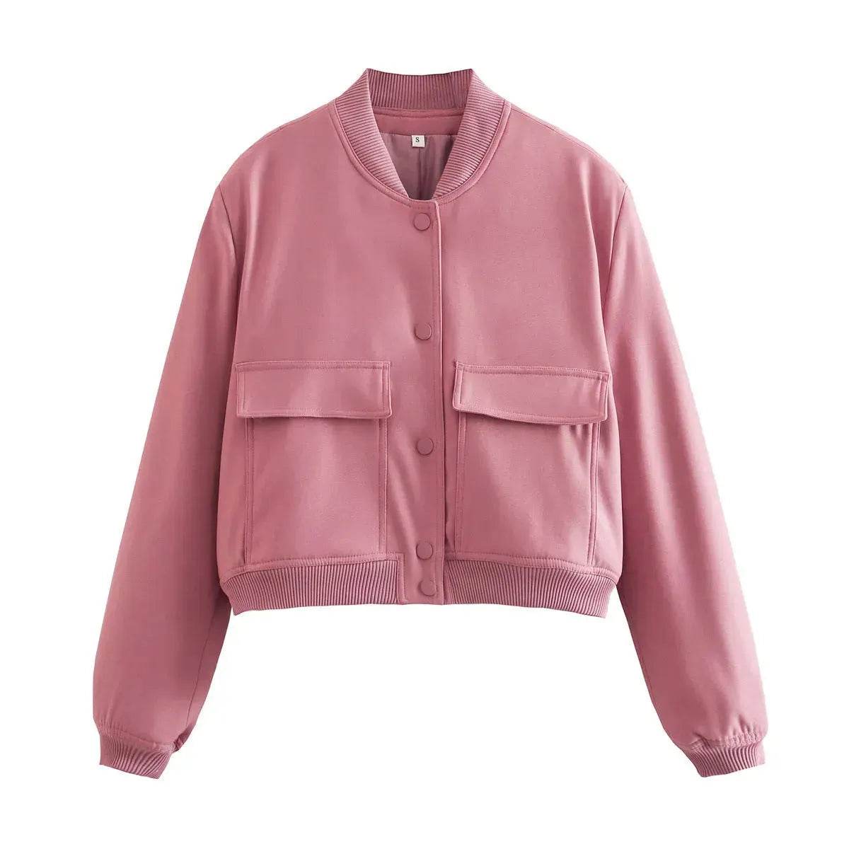 Fall Single Breasted Cashmere Cropped Jacket for women - Velora