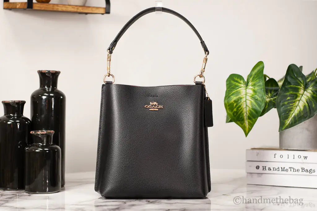 Coach Mollie 22 Pebbled Leather Mini Bucket Bag