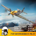 P51D RC Airplane with Mode 1 Transmitter | 4-Channel Brushless & XPilot Stabilizer - Velora Luxury Fashion