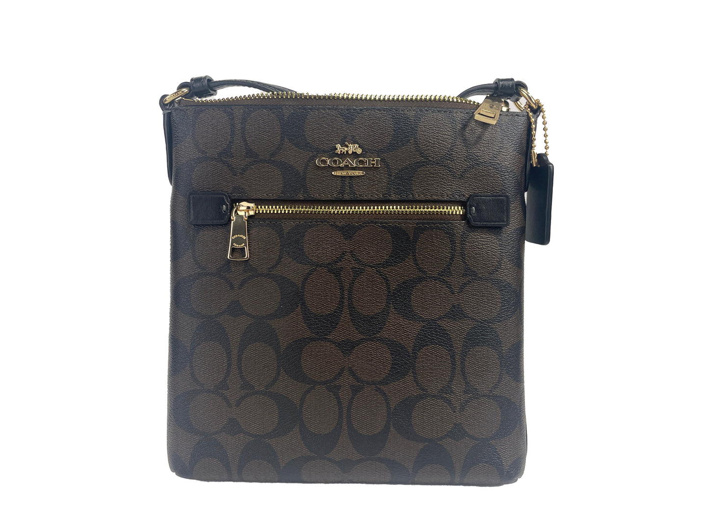 Coach Miniature Rowan Leather Crossbody File Bag