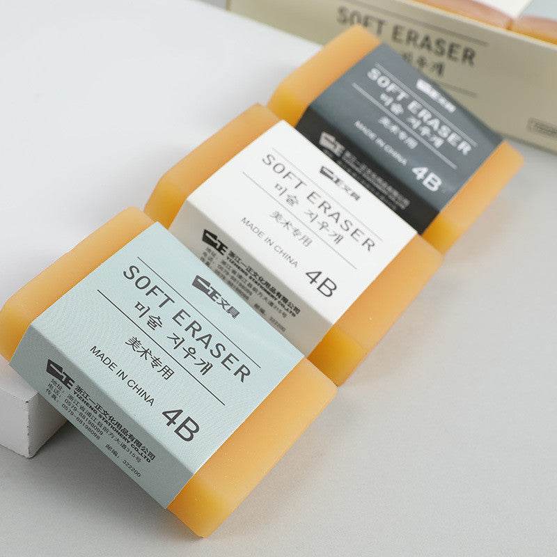 High Quality 4B Pencil Eraser Big Art Plastic Rubber for Artist Pencil Sketch Student Stationery Eraser School Office Supply - Velora