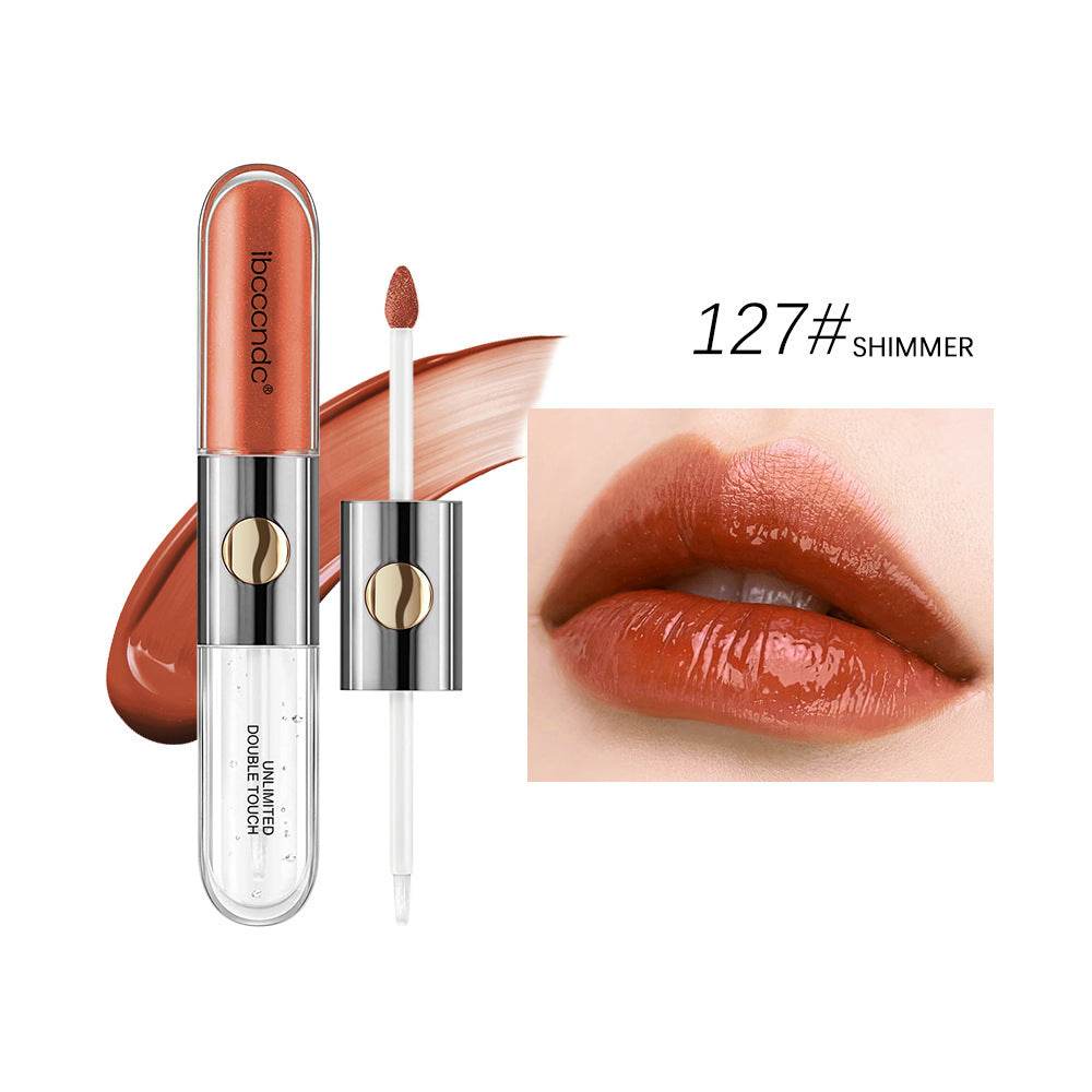 Double-headed Lip Lacquer Matte Waterproof Sweat-proof - Velora