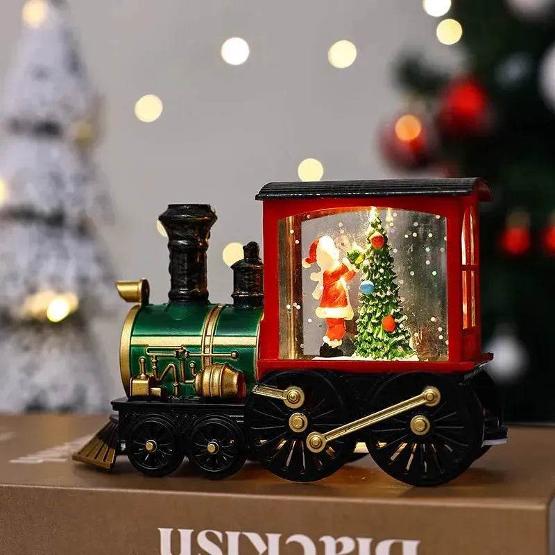 Christmas Gift Train Decoration Small Night Lamp - Velora
