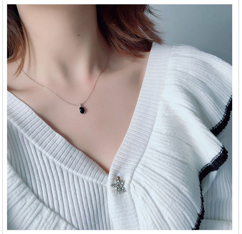 Swarovski 925 Silver Starry Sky Necklace with Pendant