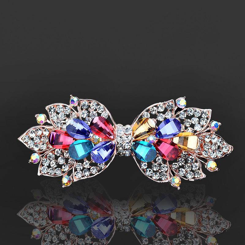 Rhinestone bow hair clip Accessories - Velora