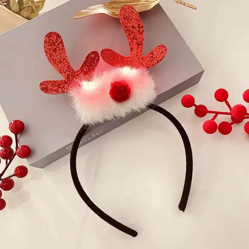Christmas With Light Headband Snowflake Women's - Velora