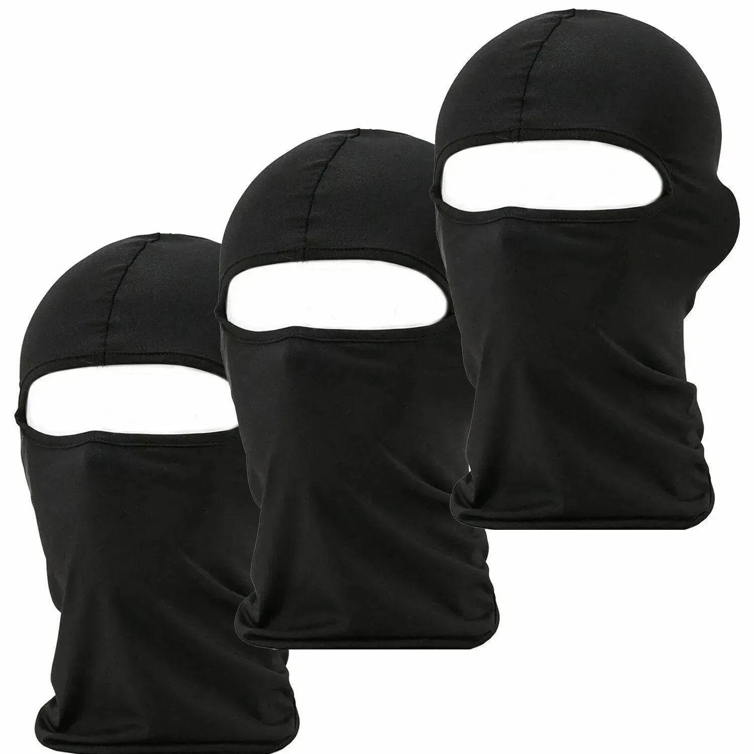 3 Pack Tactical Balaclava Thin Full Face Mask Lightweight Motorcycle Warmer Ski - Velora