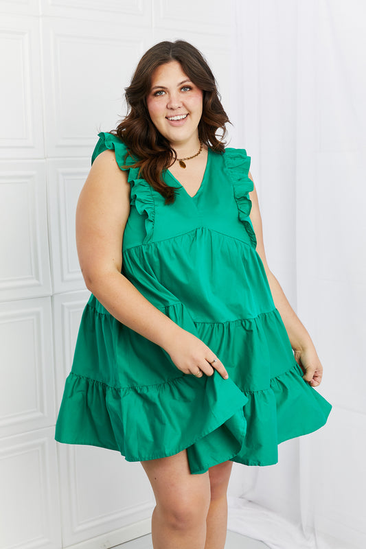 Hailey & Co Play Date Full Size Ruffle Dress - Velora