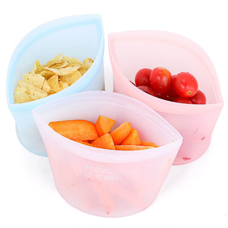 Silicone Food Storage Bag reusable freezer bags - Velora