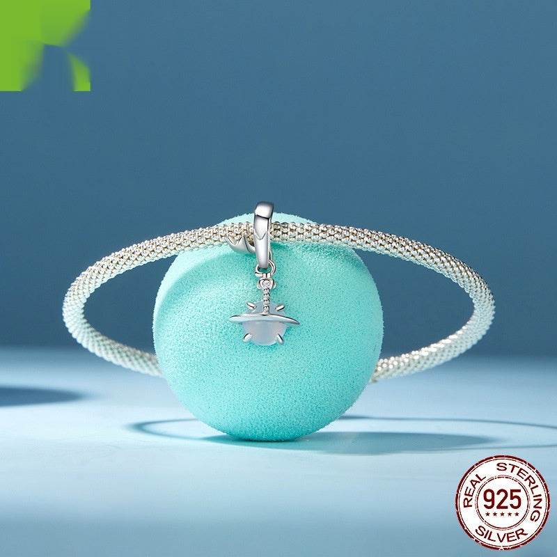 Original S925 Silver Planet Spacer Beads Pendant - Velora