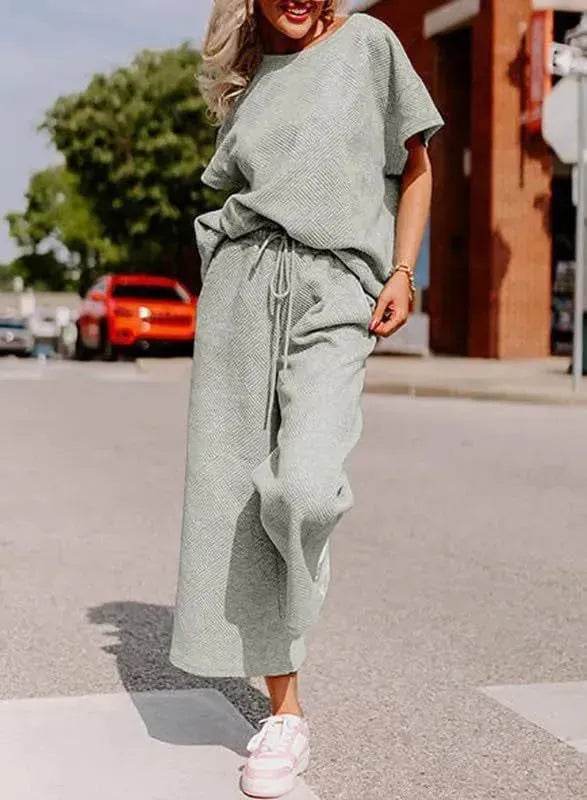 Coord fashion spring and summer 2 piece pant set women - Velora