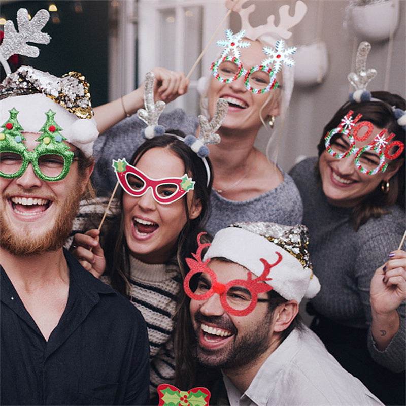 Christmas Creative Party Gathering Dress Up Glasses - Velora