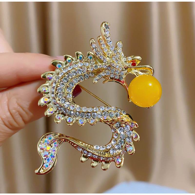 Dragon Brooch Elegant Elegant Clothing - Velora