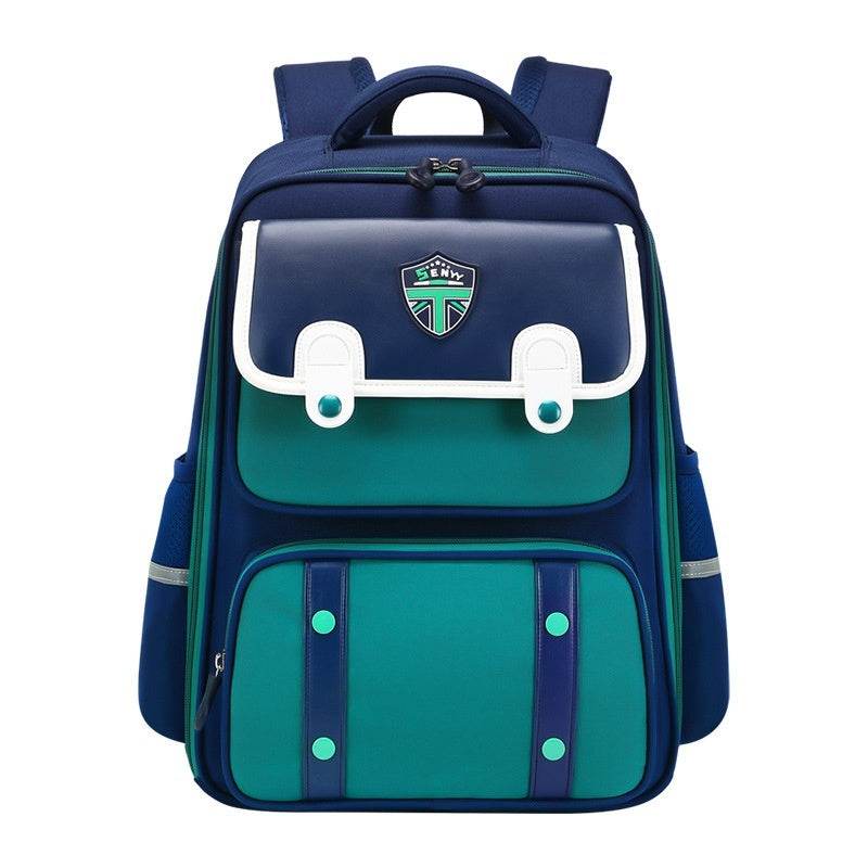 British Style Children Spine Protection water resistant Backpack for School - Velora