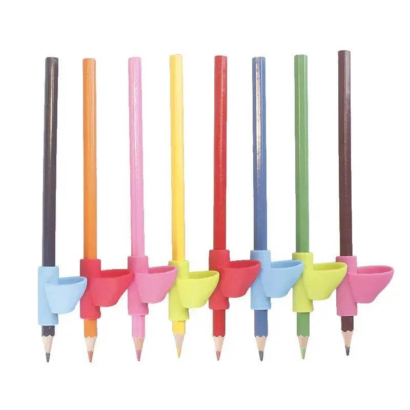 Index Finger Pen Holder Easy Grip 6Pack - DIY 5D pencil holder grip - Velora