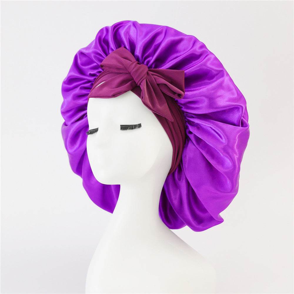 Silk Hair Bonnet For Sleeping Satin bonnet for curly hair - Velora